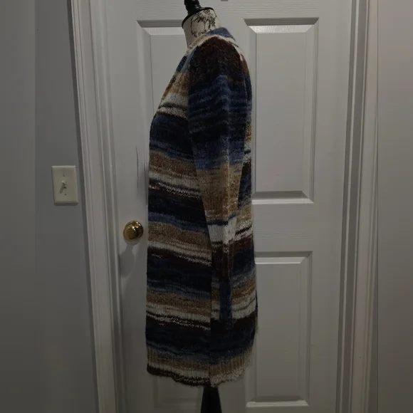 COCO + CARMEN Striped Knit Long Cardigan, Size S/M, NWT - Picture 4 of 9